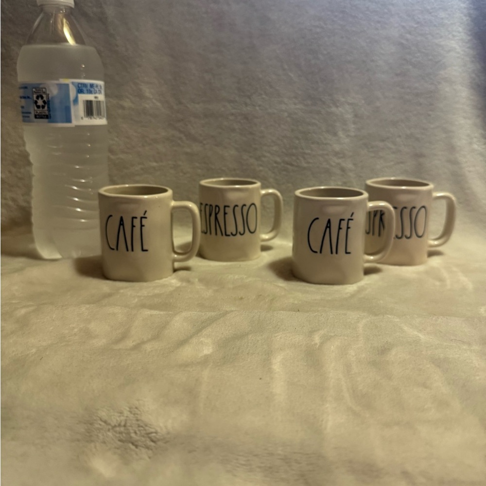 Rae Dunn Cream Espresso Mug Set